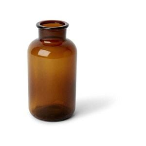 3PK E Style 21cm Glass Specimen Bottle Home Decor - Brown
