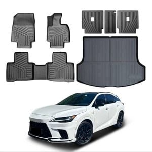 Floor Seat Back Kick Cargo Boot Liner for Lexus RX350 RX350h RX500h 2022-Onwards Luggage Tray Cargo
