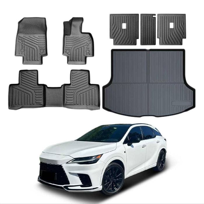 Floor Seat Back Kick Cargo Boot Liner for Lexus RX350 RX350h RX500h 2022-Onwards Luggage Tray Cargo