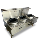 Jasper Triple Wok Chimney Burner - LPG JA-3CB-L