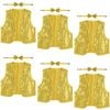6x Adult Unisex SEQUIN BOW TIE & VEST Dance Costume Party Sparkle Set in Gold/Yellow - Gold | China