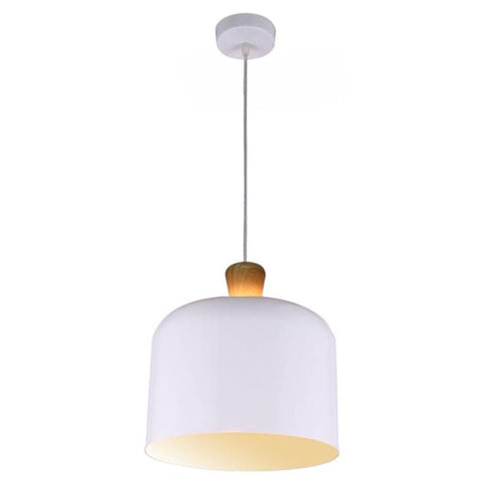Porto White Shade Metal Pendant