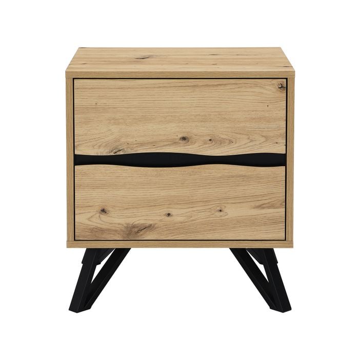 Cosmoliving Grayson Two Drawer Bedside Table