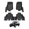 AUSGO Car Floor Mats for Jeep Wrangler JK Series 4-Door 2007-2011 All-Weather Floor Liners