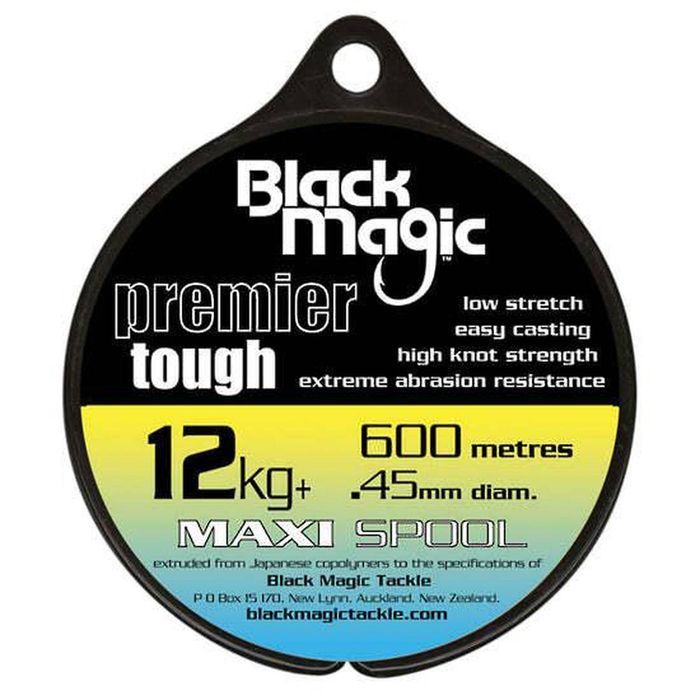 Black Magic Premier Tough Monofilament Fishing Line 12kg+ (760m)