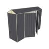 Build-a-Shed 0.8 x 3 x 2.1m Gable Double Hinged Side Door Shed - Grey