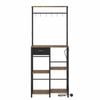 Ufurniture 5 Tier Coffee Bar Stand Station with Storage Drawer & Power Outlet