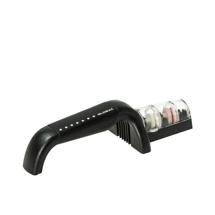 Global 2 Stage Ceramic Water Sharpener Black