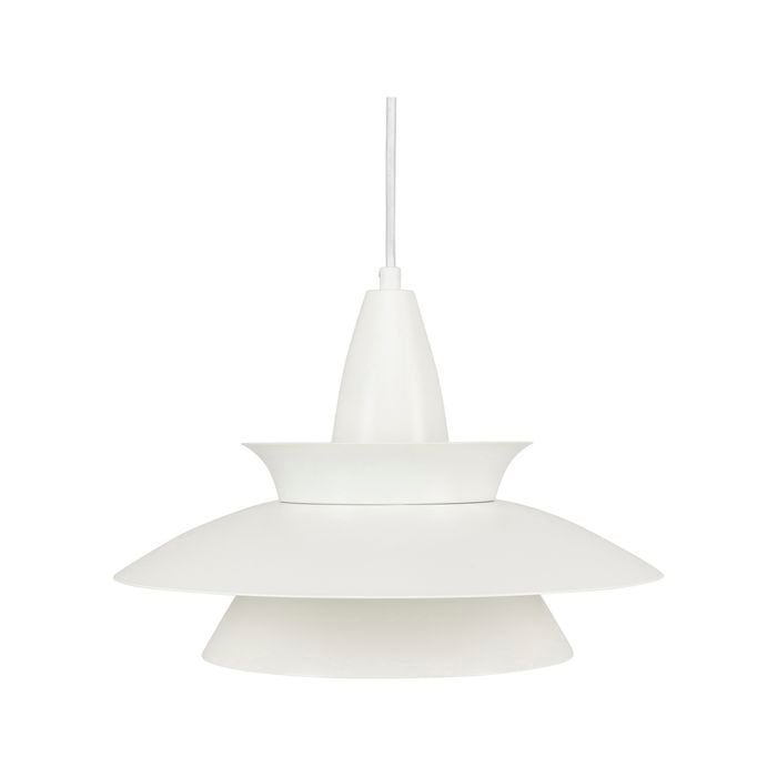 Brilliant 34cm White Matte Atomic DIY Metal Pendant Light