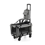 Costway Pet Stroller Rolling Cat Dog Travel Carrier Bag Pushchair Carry Strap Litter Bag
