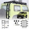 Roof Rack Rear Ladder for Suzuki Jimny 3-Door 2018-Onwards Tailgate Step Multi-Functional Aluminum