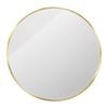 Astin Sinclair 800 x 800 x 28mm Brushed Brass Round Framed Mirror