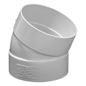 Holman 75mm 22° Female And Female PVC Stormwater Elbow