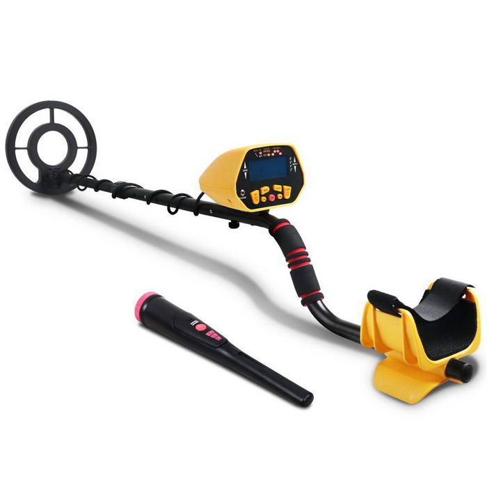 Metal Detector 180MM Deep Sensitive Water Resistant Pinpointer Treasure Hunter Yellow