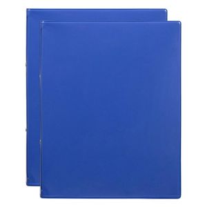 2x Marbig Professional Flexibinder 2-ring A4 File/document Binder Organiser Blue