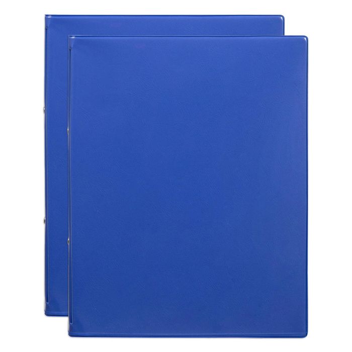 2x Marbig Professional Flexibinder 2-ring A4 File/document Binder Organiser Blue