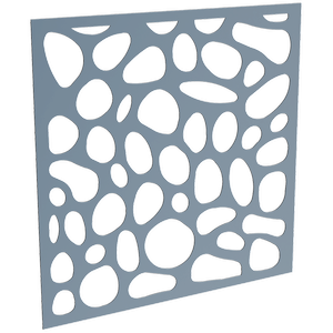 ProtectorAl 300-1200 x 300-1200mm Deep Ocean Riverstone Unframed Solid Aluminium Decorative Panel