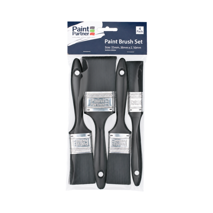 Paint Partner 4 Piece Paint Brush Set
