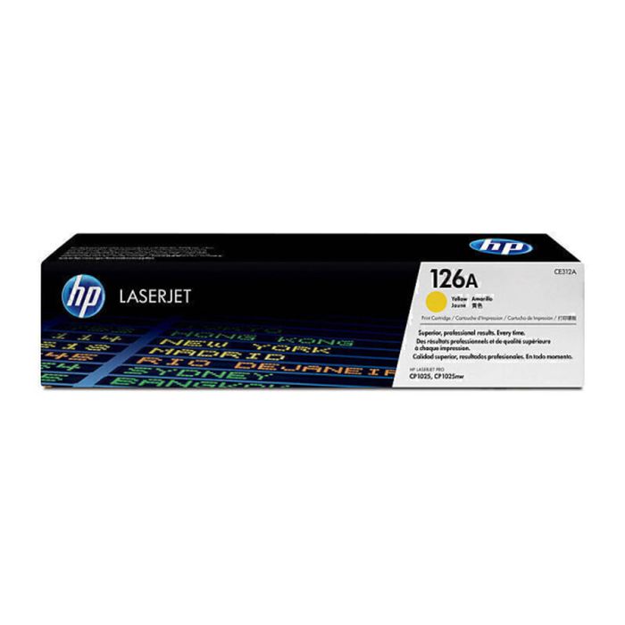 Genuine HP #126A YELLOW Toner Cartridge for LaserJet CP1025 CP1025nw M275nw M175nw [CE312A] 1K