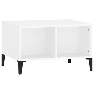 vidaXL Coffee Table White Engineered Wood Living Room Accent Sofa End Table