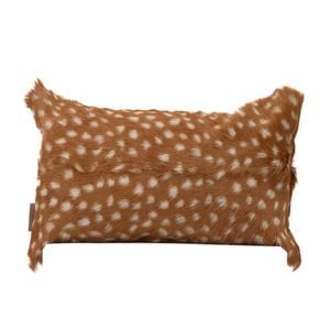 Naturally Sheepskins 30x50cm Deer Print Goat Skin Cushion Cover