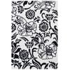 Designer Handmade Wool Rug-Wild Flower-619-Ivory Black-190x280cm
