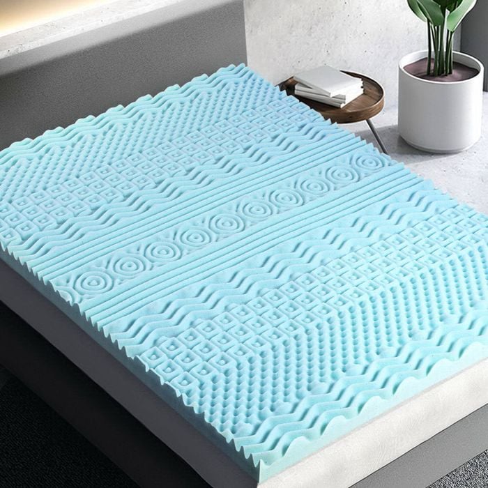 11-zone Giselle Memory Foam Mattress Topper- Double