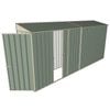 Build-a-Shed 0.8 x 4.5 x 2m Skillion Single Hinged Door Shed with Single Sliding Side Door - Green