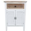 LVD Fir Wood 55x68cm Cabinet Shutter w/ Drawer Furniture - White/Wash