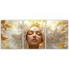 3pcs The goddess Indira Art Painting Print 100% Australian Made 3 x 40x60cm (Metal Print)