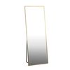 Oikiture 166x60cm Rectangle Gold Full Length Mirror Floor Mirrors Free Standing