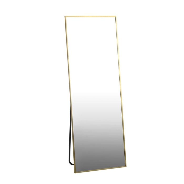 Oikiture 166x60cm Rectangle Gold Full Length Mirror Floor Mirrors Free ...