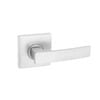Gainsborough Satin Chrome G2 Series Square Backplates Angular Passage Leverset