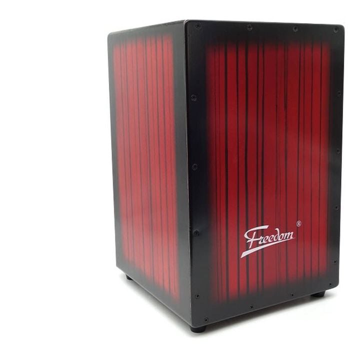 Freedom Cajon Box Drum With Padded Case Red