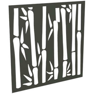 ProtectorAl 300-1200 x 300-1200mm Woodland Grey Bamboo Unframed Solid Aluminium Decorative Panel 