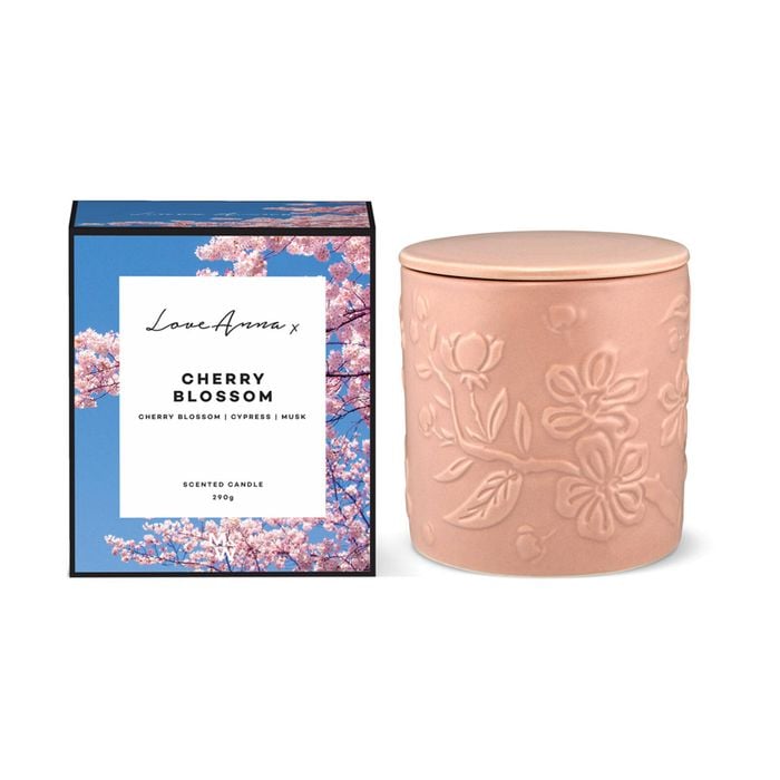 Love Anna x Botanika Fragrance Premium Floral Candle 290g - Cherry Blossom