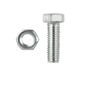 Pinnacle M8 x 35mm Zinc Plated Hex Head Bolts And Nuts - 4 Pack