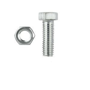 Pinnacle M8 x 35mm Zinc Plated Hex Head Bolts And Nuts - 4 Pack