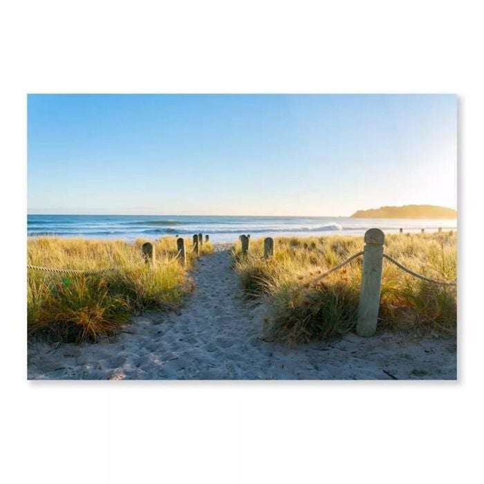 Bollards And Grassy  Print 100% Australian Made 150 x 100cm  (Acrylic)