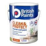 British Paints Mid Low Sheen Clean And Protect Interior Paint - 10L