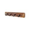 Adoored 4 Black Hook Rustic Board Key Rack