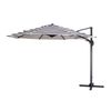 Hartman Black and White Stripe Capri Cantilever Umbrella
