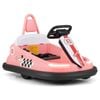 Costway 6v Electric Bumper Car Kids 360°spin Ride On Car With Dual Motors & Music,pink