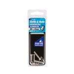 Zenith Bolt & Nut M 5x 25mm CSK Head SS316  4pk