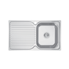 Abey RH Single Bowl Stainless Steel Sink With Drainer