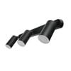 Brilliant Lighting 240V Black Coolum Triple Wall Light