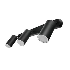 Brilliant Lighting 240V Black Coolum Triple Wall Light
