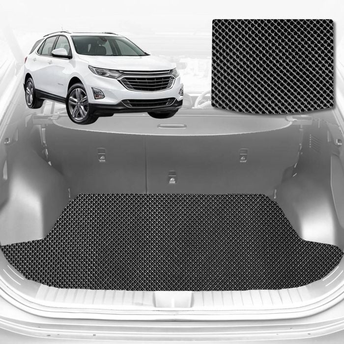 6D Diamond Car Boot Mat for Holden Equinox EQ2017-2020-Cargo Mat-Black-Outback GT