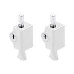 Yale White Pushlock Window Lock - 2 Pack