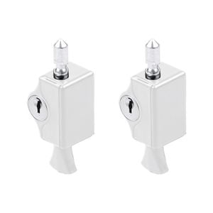 Yale White Pushlock Window Lock - 2 Pack